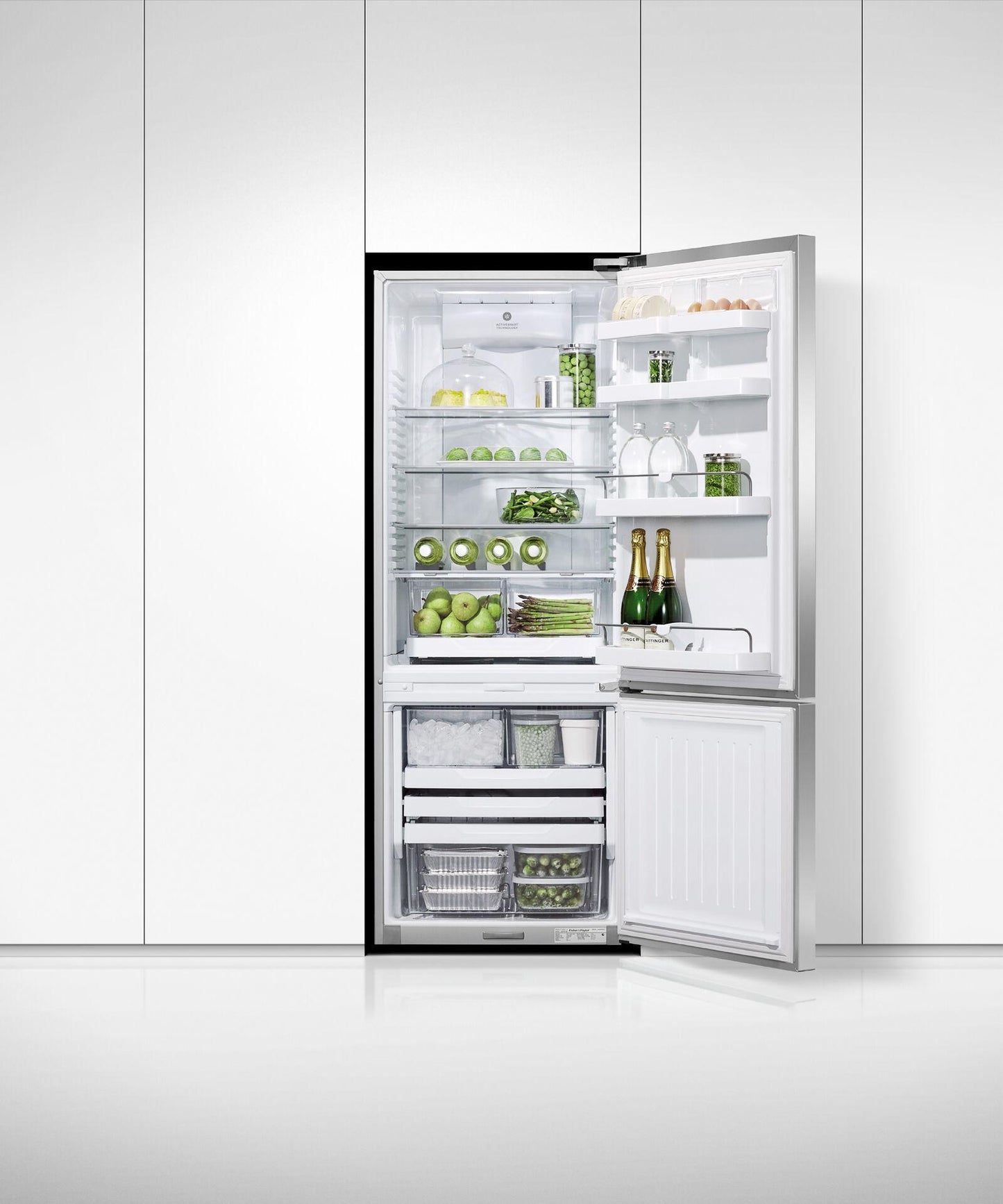 FISHER & PAYKEL RF135BDRUX4N 13.5 cu ft Series 5 Refrigerator Freezer in Stainless Steel - RF135BDRUX4N