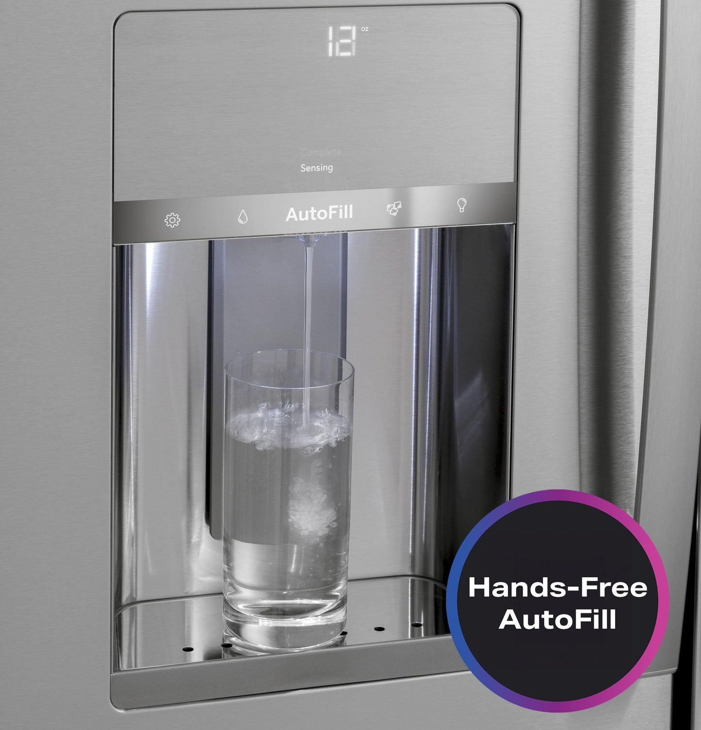 GE APPLIANCES PVD28BYNFS GE Profile™ ENERGY STAR® 27.9 Cu. Ft. Smart Fingerprint Resistant 4-Door French-Door Refrigerator with Door In Door in Stainless Steel - PVD28BYNFS