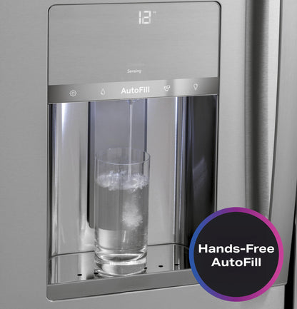 GE APPLIANCES PVD28BYNFS GE Profile™ ENERGY STAR® 27.9 Cu. Ft. Smart Fingerprint Resistant 4-Door French-Door Refrigerator with Door In Door in Stainless Steel - PVD28BYNFS