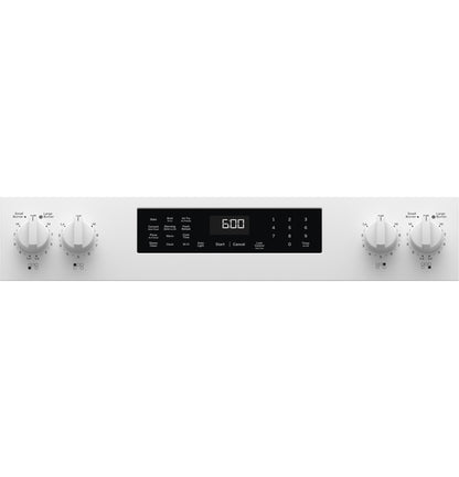 GE APPLIANCES GRF600AVWW GE® ENERGY STAR® 30" Free-Standing Electric Convection Range with No Preheat Air Fry and EasyWash™ Oven Tray White - GRF600AVWW