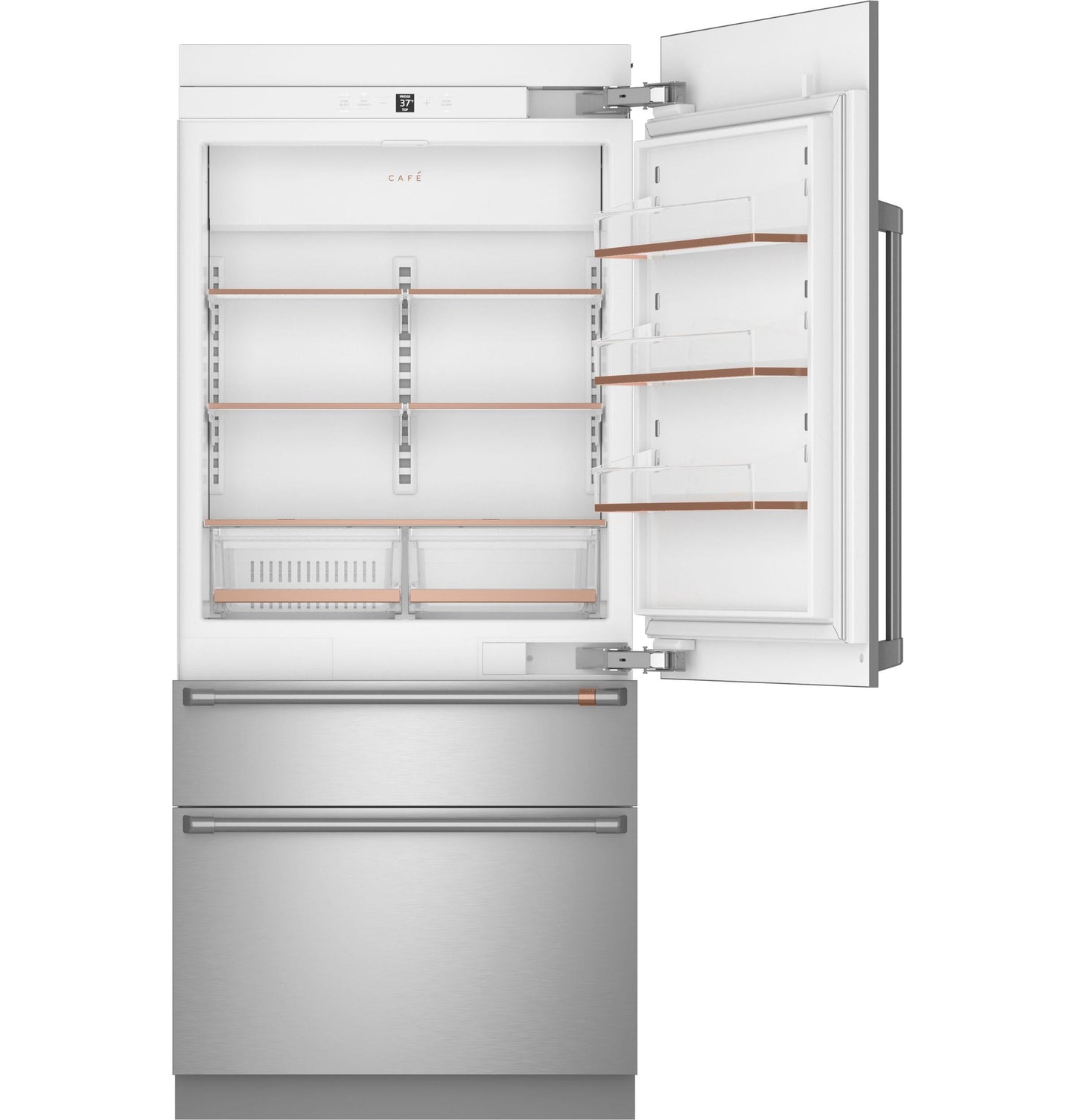 CAFE CIC36RP2VS1 CAFé 36" Integrated Bottom-Freezer Refrigerator in Stainless Steel - CIC36RP2VS1