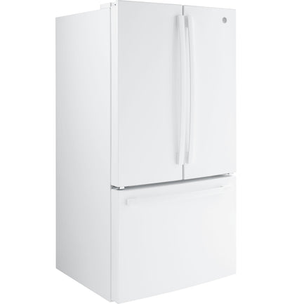 GE APPLIANCES NGE 27.0 Cu. Ft. French-Door Refrigerator White - GNE27JGMWW