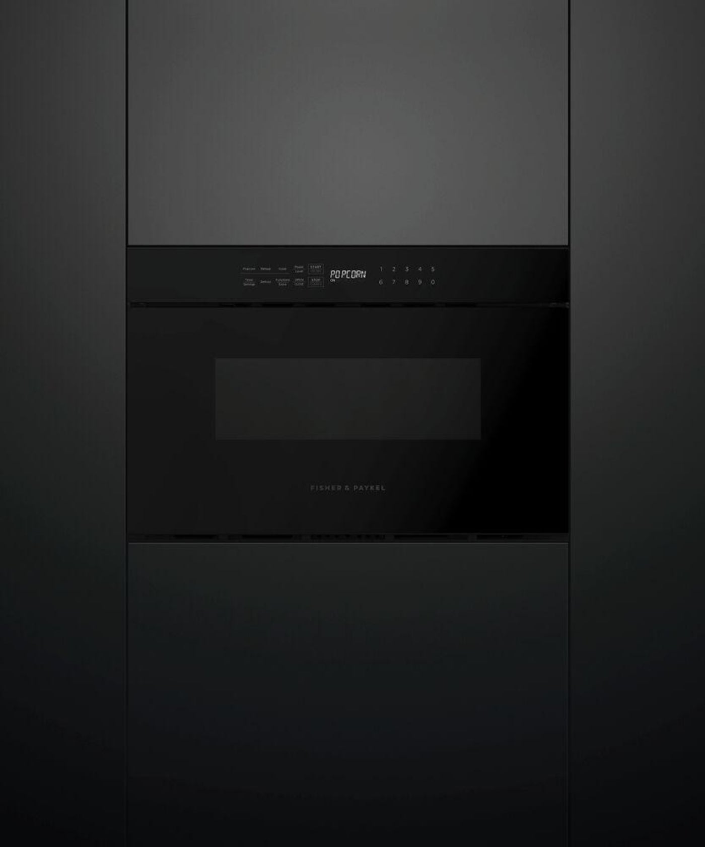 FISHER & PAYKEL OMD24SDB1 24" Series 7 Contemporary Microwave Drawer Black - OMD24SDB1