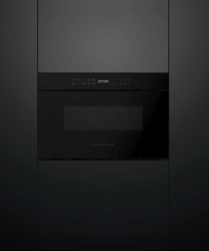 FISHER & PAYKEL OMD24SDB1 24" Series 7 Contemporary Microwave Drawer Black - OMD24SDB1