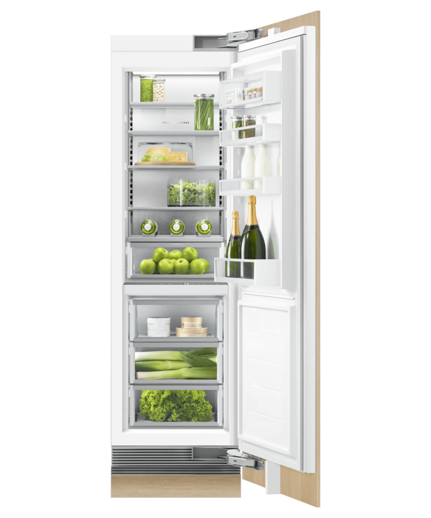 FISHER & PAYKEL RS2484SRK1 24" Series 9 Integrated Column Refrigerator Custom Panel Ready - RS2484SRK1