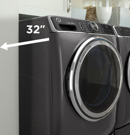 GE APPLIANCES GFW550SSNWW GE® ENERGY STAR 4.8 cu. ft. Capacity Smart Front Load  Washer with UltraFresh Vent System with OdorBlock™ and Sanitize w/Oxi White - GFW550SSNWW