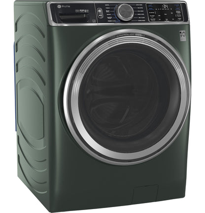 GE APPLIANCES PFW955SPWGN GE Profile™ 5.5 cu. ft. Capacity Smart Front Load ENERGY STAR® Steam Washer with UltraFresh Vent System+ and Smart Wash & Smart Rinse Green - PFW955SPWGN