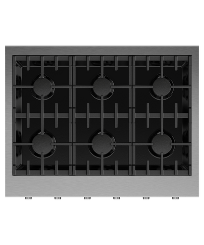 FISHER & PAYKEL CPV3366N 36" Series 9 6 Burner Gas Rangetop in Stainless Steel - CPV3366N