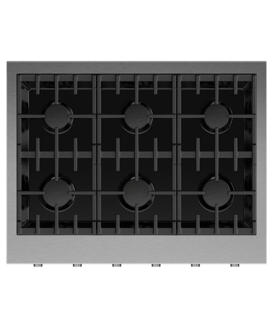 FISHER & PAYKEL CPV3366N 36" Series 9 6 Burner Gas Rangetop in Stainless Steel - CPV3366N