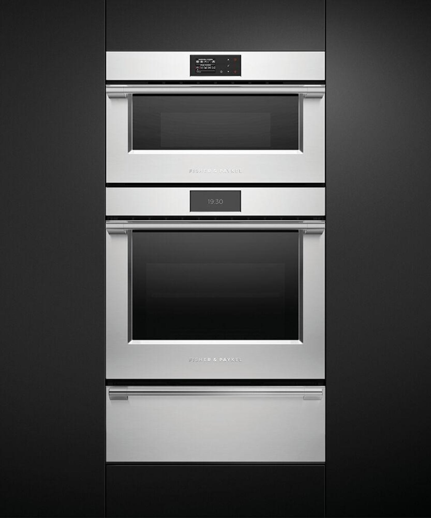 FISHER & PAYKEL OS30NPX1 30" Series 9 Professional Compact Combi-Steam Oven in Stainless Steel - OS30NPX1