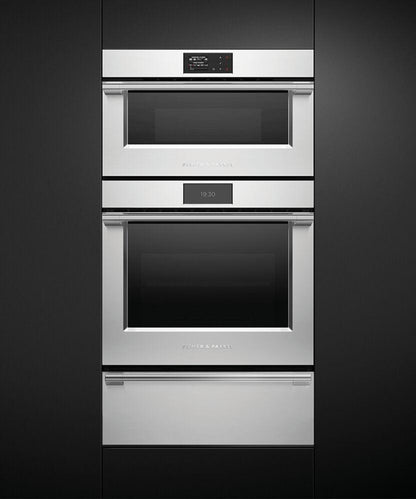 FISHER & PAYKEL OS30NPX1 30" Series 9 Professional Compact Combi-Steam Oven in Stainless Steel - OS30NPX1