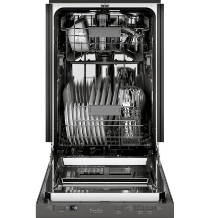 GE APPLIANCES PDT145SSLSS GE Profile™ ENERGY STAR® 18" ADA Compliant in Stainless Steel Interior Dishwasher with Sanitize Cycle in Stainless Steel - PDT145SSLSS