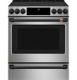 Café 30" Smart Slide-In, Front-Control, Radiant and Convection Range - CES700P2MS1