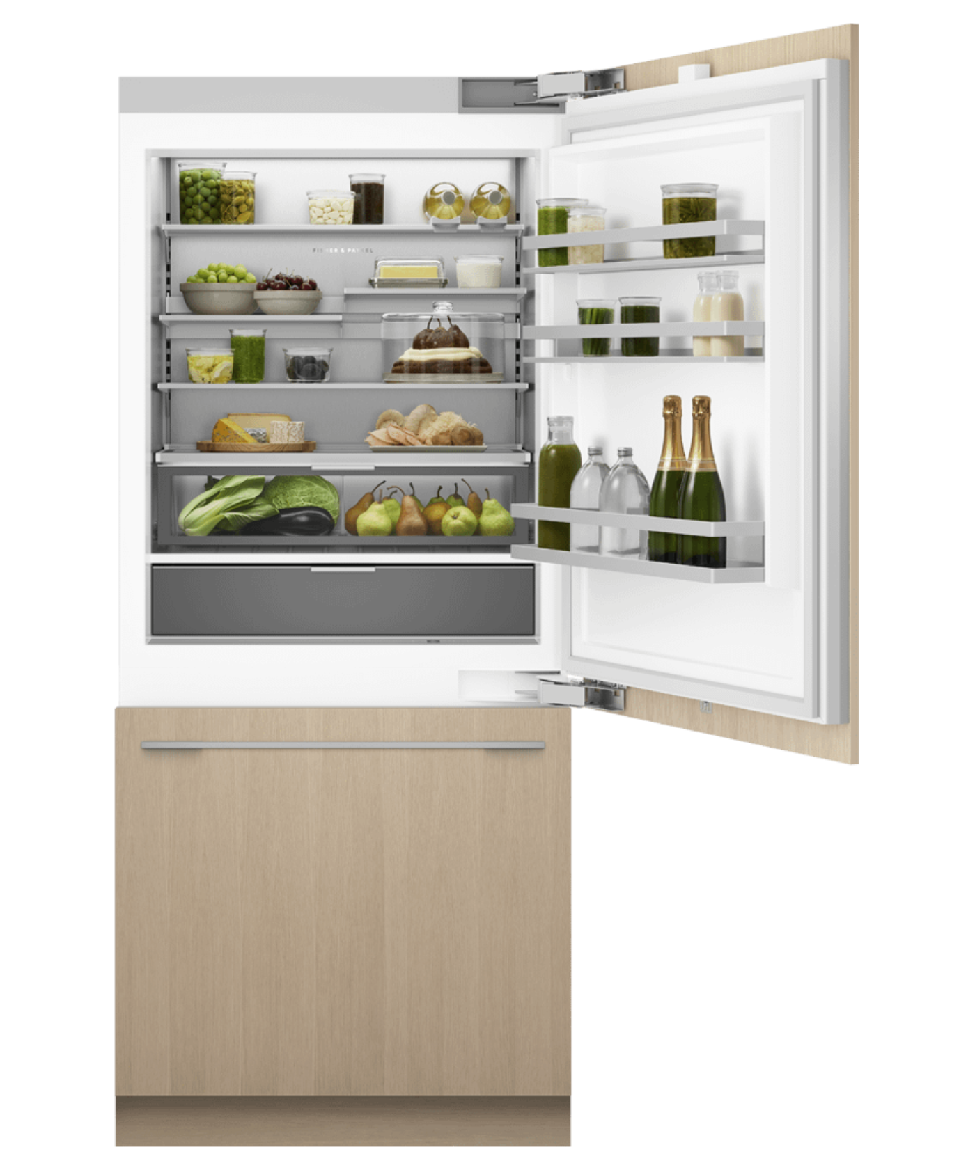 FISHER & PAYKEL RS3684WRUVE1 36" Series 11 Integrated Refrigerator Freezer Custom Panel Ready - RS3684WRUVE1