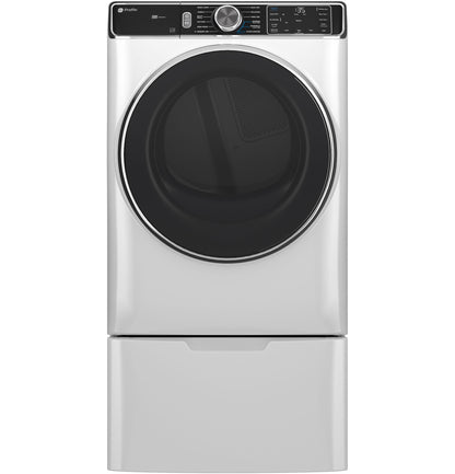 GE APPLIANCES PFD87GSSVWW GE Profile™ 7.8 cu. ft. Capacity Smart Front Load Gas Dryer with Steam and Sanitize Cycle White - PFD87GSSVWW