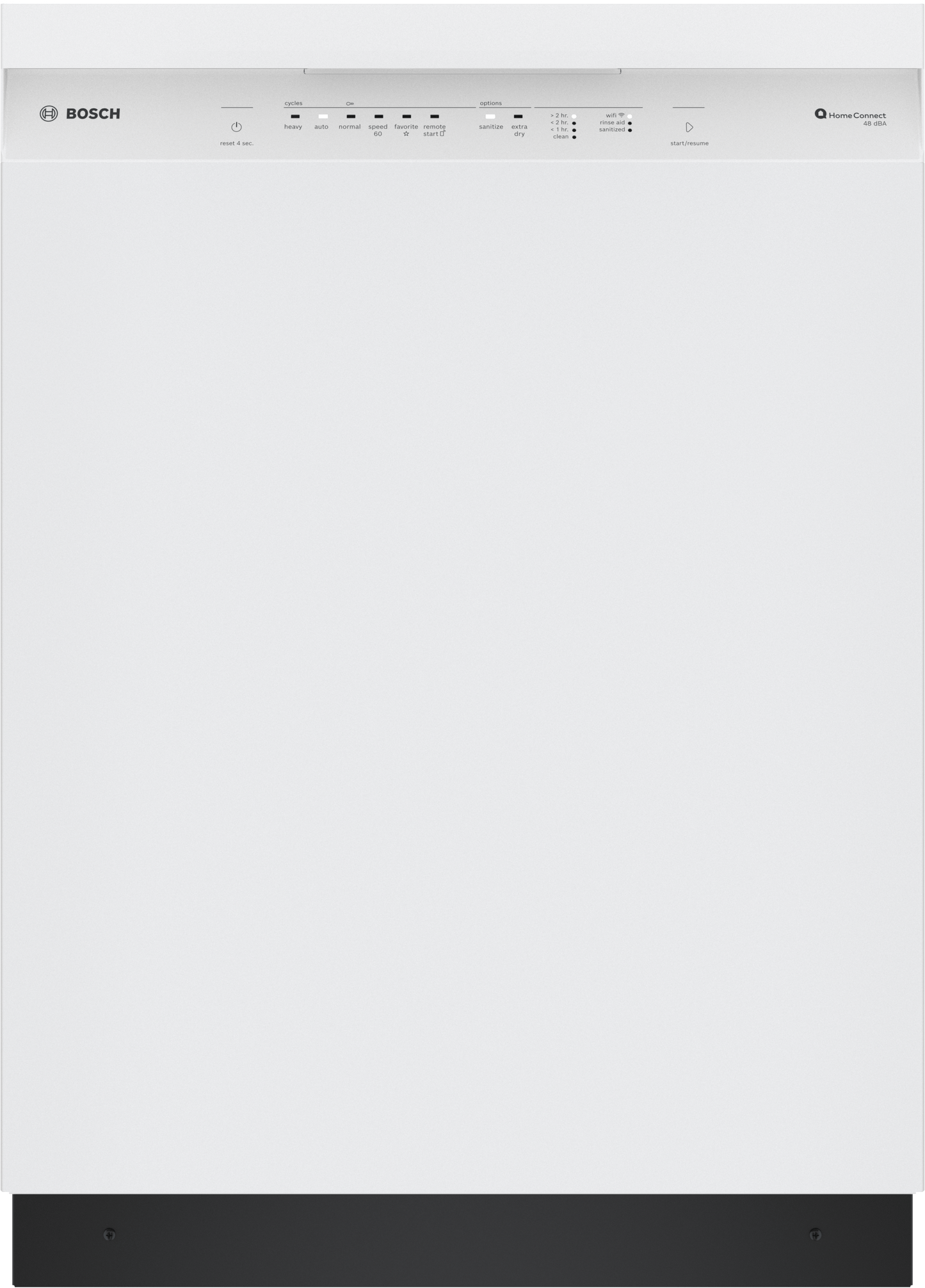 BOSCH SHE41CM2N 100 Series, built-under dishwasher, 24''in White - SHE41CM2N