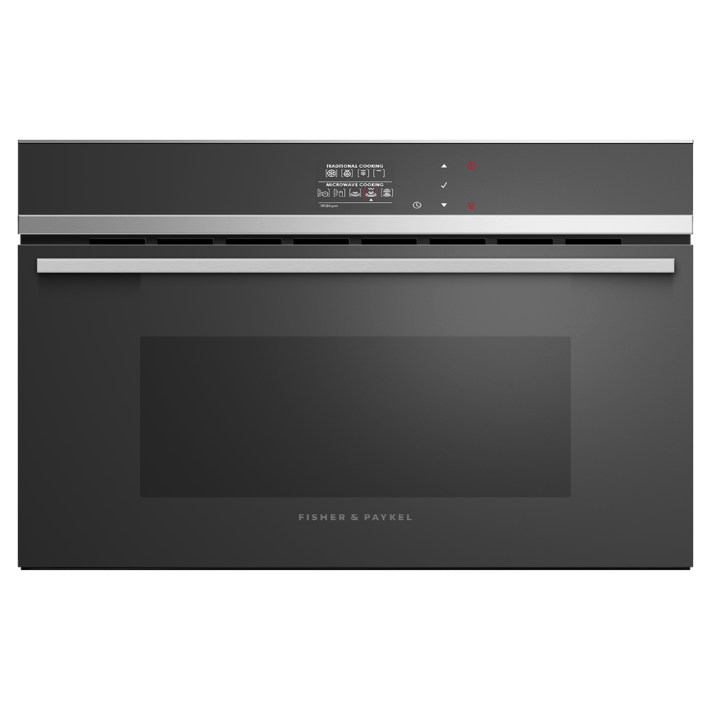 FISHER & PAYKEL OM24NDB1 24" Series 9 Contemporary Compact Convection-Speed Oven in Stainless Steel - OM24NDB1