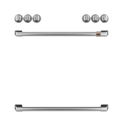 CAFE CXFCGHKPMSS CAFé Front Control Gas Knobs and Handles - Brushed in Stainless Steel  - CXFCGHKPMSS