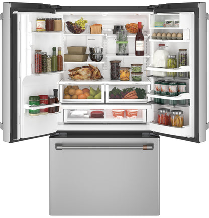 CAFE CYE22UP2MS1 CAFé™ ENERGY STAR® 22.1 Cu. Ft. Smart Counter-Depth French-Door Refrigerator with Keurig® K-Cup® Brewing System in Stainless Steel - CYE22UP2MS1