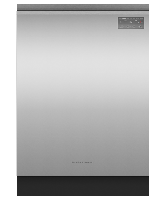 FISHER & PAYKEL DW24UNT2X2 Series 7 Contemporary Tall Built-in Dishwasher in Stainless Steel - DW24UNT2X2