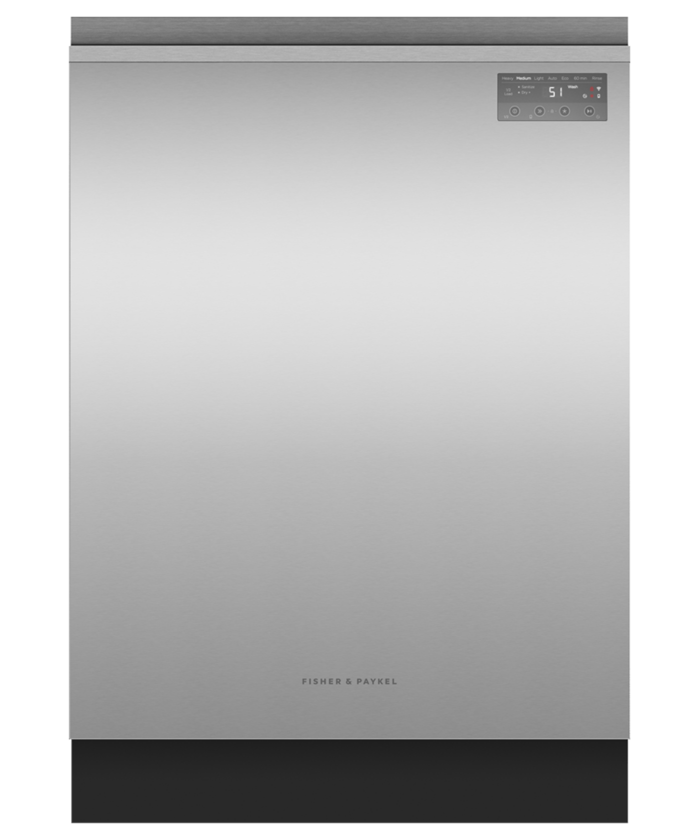 FISHER & PAYKEL DW24UNT2X2 Series 7 Contemporary Tall Built-in Dishwasher in Stainless Steel - DW24UNT2X2