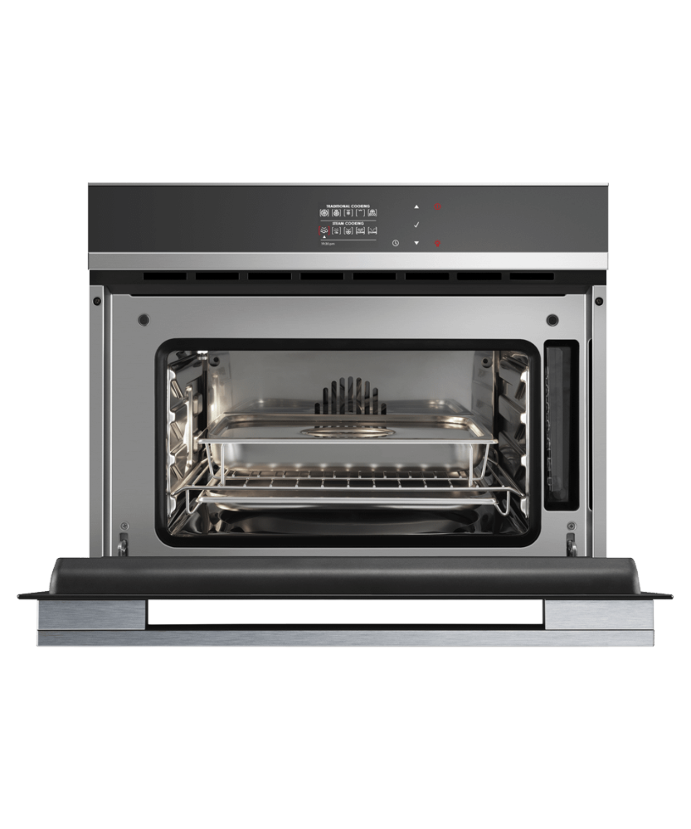 FISHER & PAYKEL OS24NDB1 24" Series 9 Contemporary Compact Combi-Steam Oven in Stainless Steel - OS24NDB1