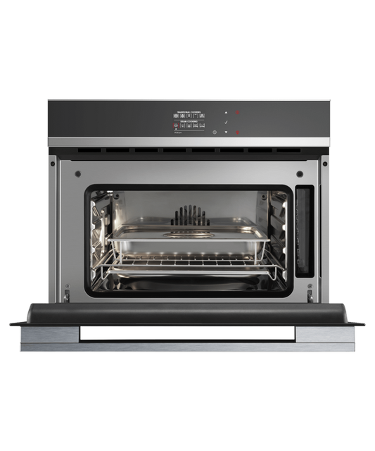 FISHER & PAYKEL OS24NDB1 24" Series 9 Contemporary Compact Combi-Steam Oven in Stainless Steel - OS24NDB1