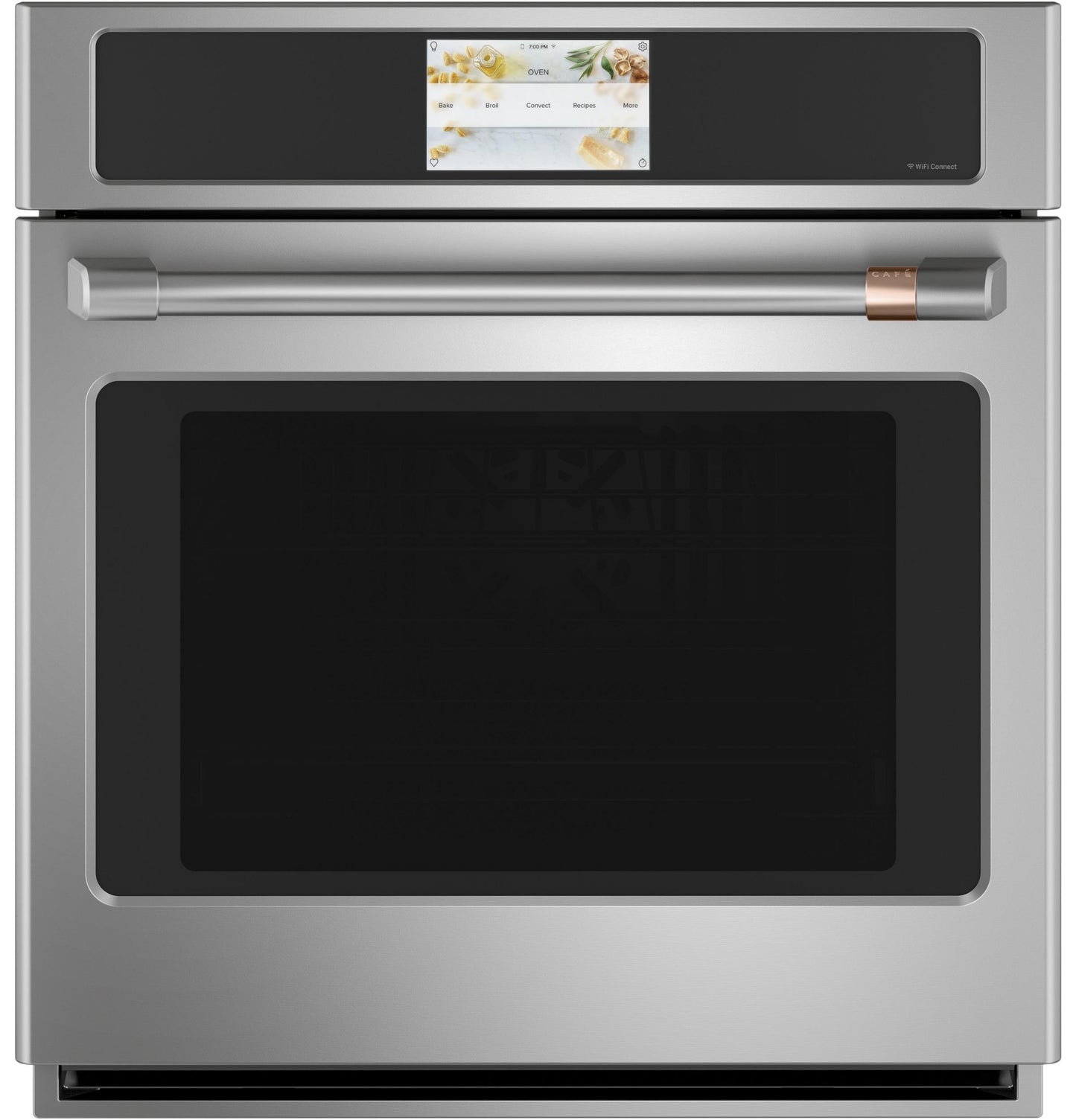 CAFE 27" Smart Single Wall Oven with Convection in Stainless Steel - CKS70DP2NS1