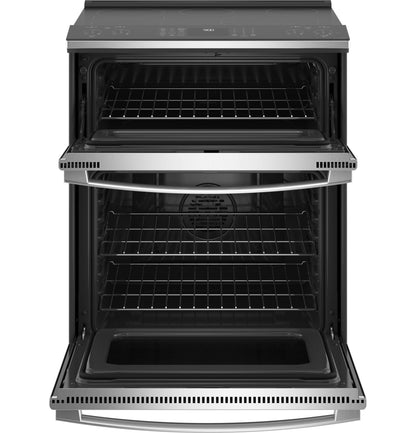 GE APPLIANCES GE Profile 30" Smart Slide-In Electric Double Oven Convection Fingerprint Resistant Range in Stainless Steel - PS960YPFS