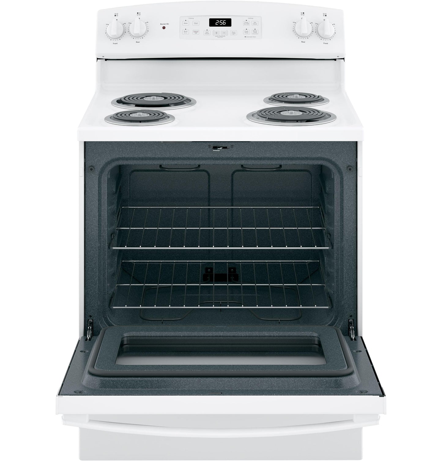 GE APPLIANCES 30" Free-Standing Self-Clean Electric Range White - JB256DMWW