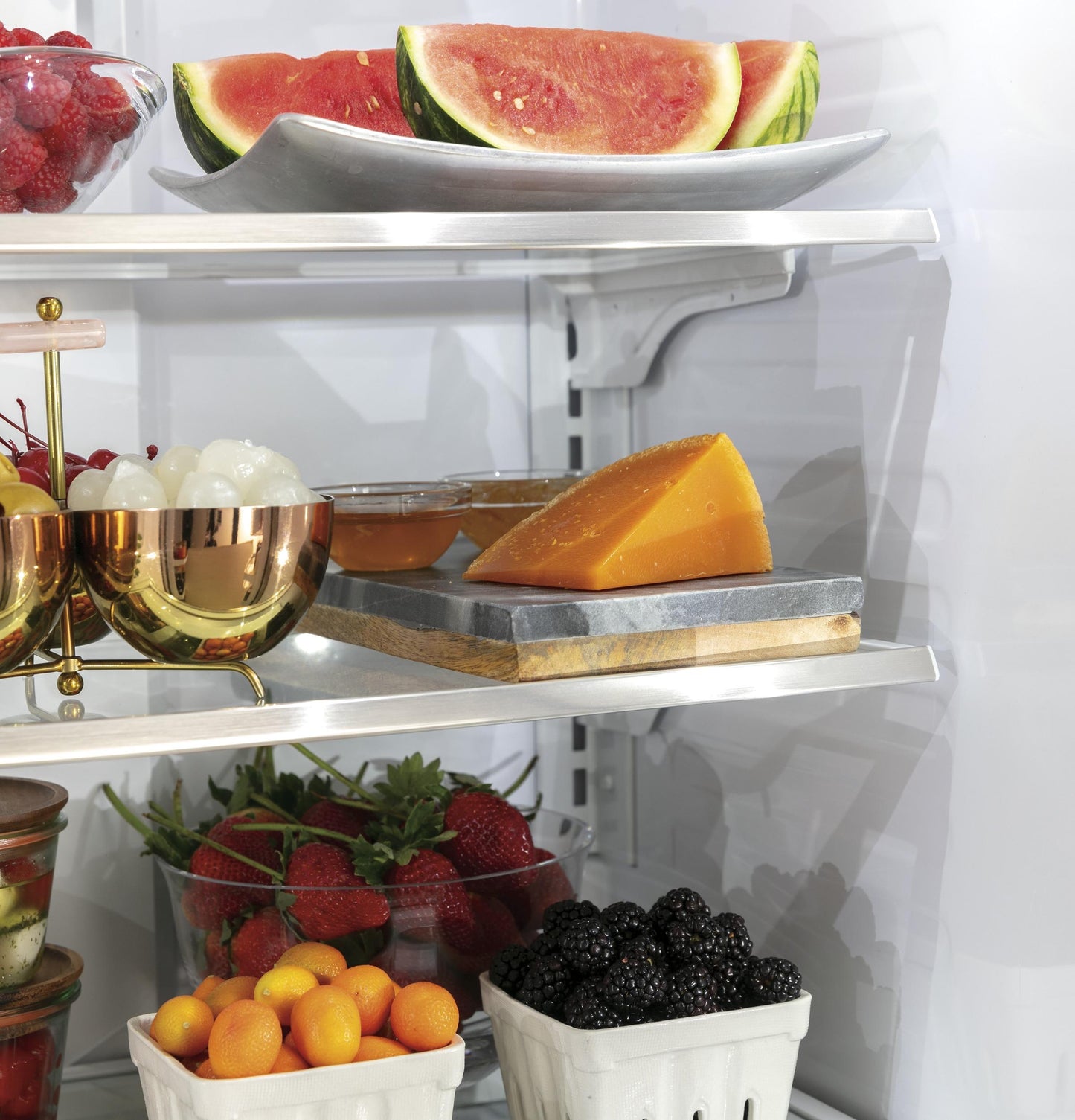 CAFE  ENERGY STAR 18.6 Cu. Ft. Counter-Depth French-Door Refrigerator White - CWE19SP4NW2