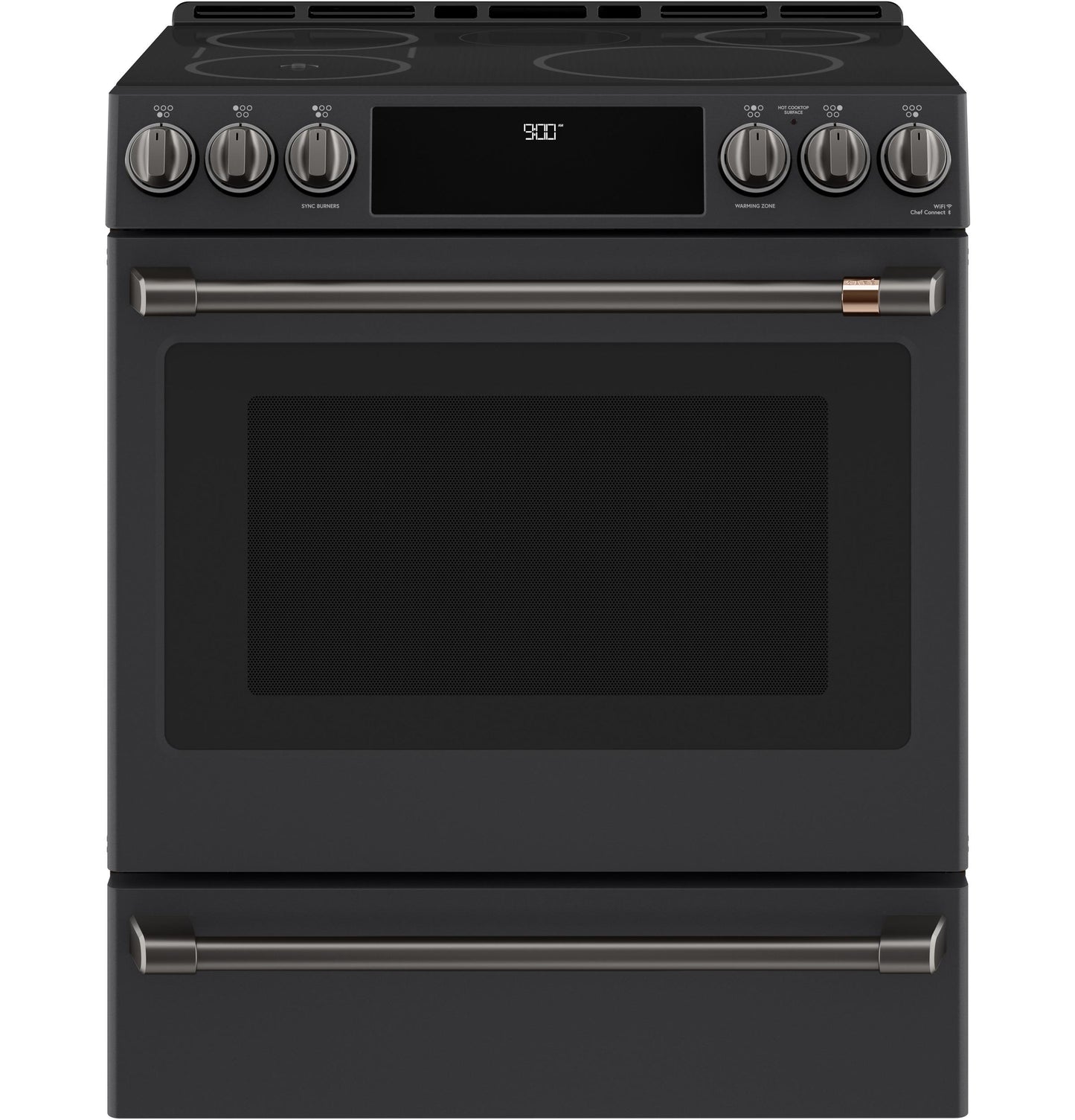 CAFE CXFCHHKPMBT CAFé Front Control Induction Knobs and Handles - Brushed Black - CXFCHHKPMB