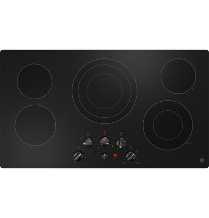 GE APPLIANCES JEP5036DTBB GE® 36" Built-In Knob Control Electric Cooktop Black - JEP5036DTBB