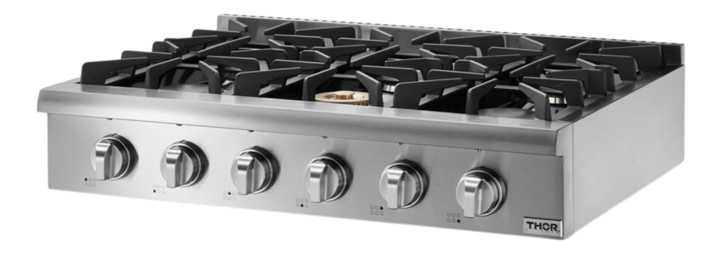 THOR KITCHEN HRT3618U Thor Kitchen 36-inch Professional Gas Rangetop - Model Hrt3618u - HRT3618U