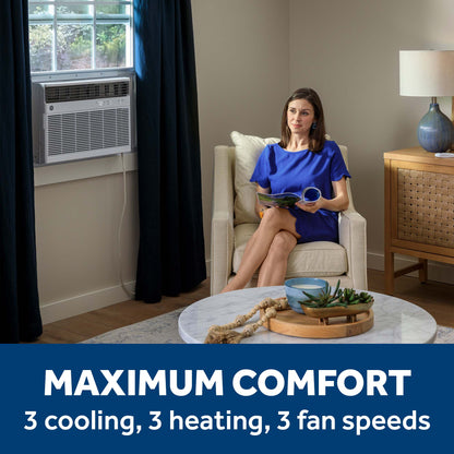 GE APPLIANCES AWGH24WWF GE® 24,000 BTU Smart Heat/Cool Electronic Window Air Conditioner for Extra-Large Rooms up to 1,500 sq. ft. White - AWGH24WWF