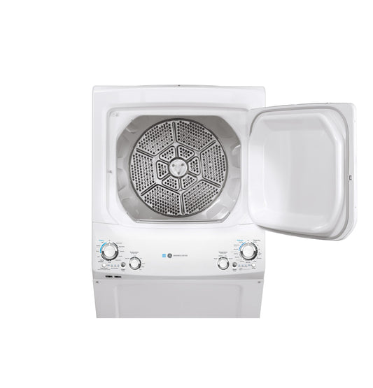 GE APPLIANCES GUD27GESNWW GE Unitized Spacemaker ENERGY STAR 3.9 cu. ft. Capacity Washer with in Stainless Steel Basket and 5.9 cu. ft. Capacity Gas Dryer White - GUD27GESNWW