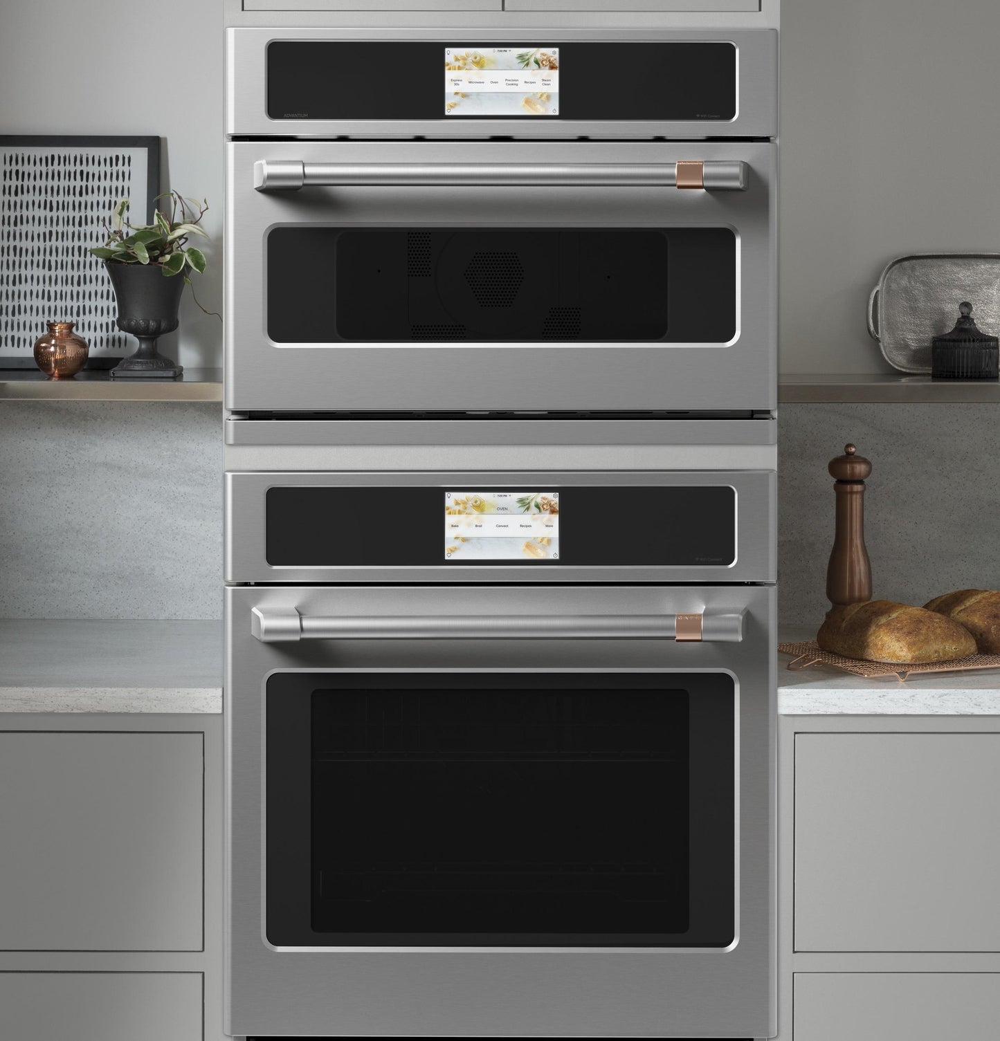 CAFE  27" Custom Speed Cook Oven with 120V Advantium Technology in Stainless Steel - CSB912P2VS1