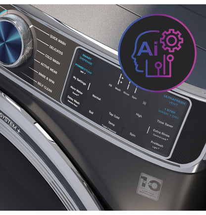 GE APPLIANCES PFW955SPWGN GE Profile™ 5.5 cu. ft. Capacity Smart Front Load ENERGY STAR® Steam Washer with UltraFresh Vent System+ and Smart Wash & Smart Rinse Green - PFW955SPWGN