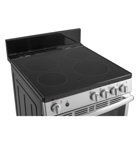 GE APPLIANCES JAS640RMSS GE® ENERGY STAR® 24" Free-Standing/Slide-in Front Control Range with Steam Clean and Large Window in Stainless Steel - JAS640RMSS