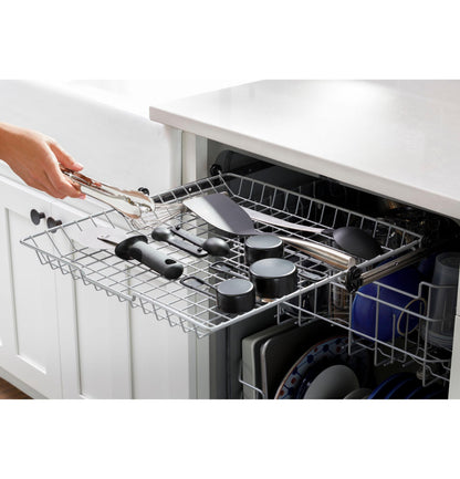 GE APPLIANCES GDP630PYRFS GE® ENERGY STAR® Top Control with Plastic Interior Dishwasher with Sanitize Cycle & Dry Boost in Stainless Steel - GDP630PYRFS