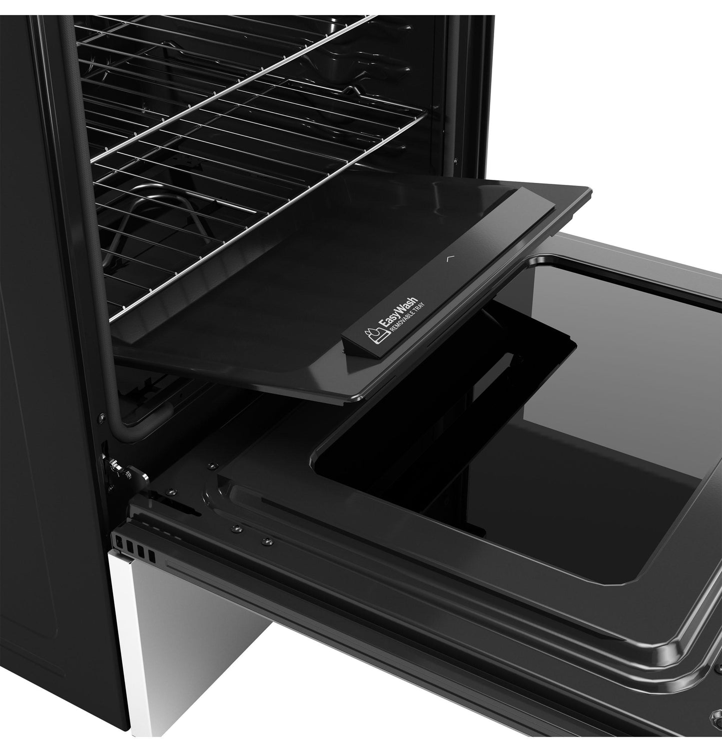 GE APPLIANCES GRF600AVSS GE® ENERGY STAR® 30" Free-Standing Electric Convection Range with No Preheat Air Fry and EasyWash™ Oven Tray in Stainless Steel - GRF600AVSS