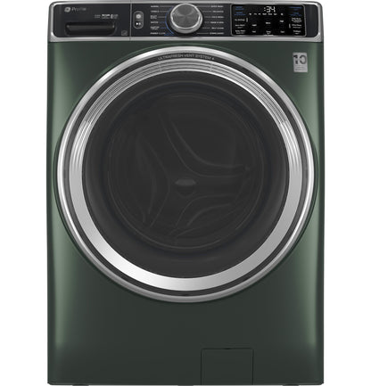 GE APPLIANCES PFW955SPWGN GE Profile™ 5.5 cu. ft. Capacity Smart Front Load ENERGY STAR® Steam Washer with UltraFresh Vent System+ and Smart Wash & Smart Rinse Green - PFW955SPWGN