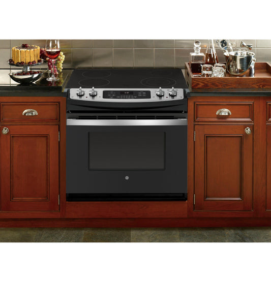 GE APPLIANCES GE 30" Drop-In Electric Range in Stainless Steel - JD630STSS