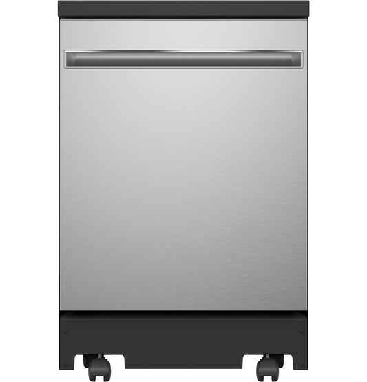 GE APPLIANCES GPT225SSLSS GE ENERGY STAR 24" in Stainless Steel Interior Portable Dishwasher with Sanitize Cycle in Stainless Steel - GPT225SSLSS