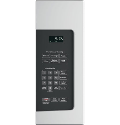 GE APPLIANCES 1.6 Cu. Ft. Over-the-Range Microwave Oven Black On Stainless - JVM3162RJSS