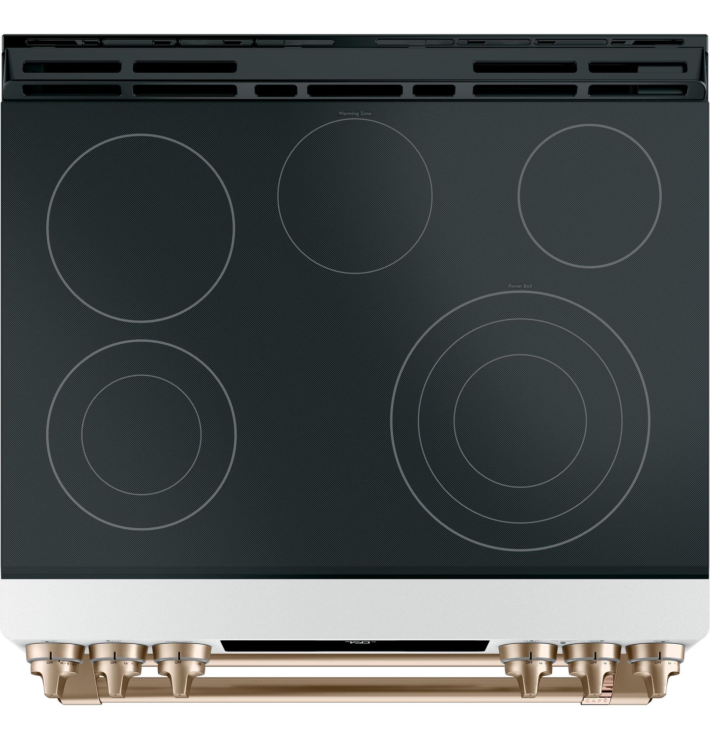 CAFE CES750P4MW2 CAFé™ 30" Smart Slide-In, Front-Control, Radiant and Convection Double-Oven Range White - CES750P4MW2