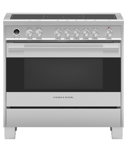 FISHER & PAYKEL OR36SDI6X1 36" Series 9 Contemporary 5 Zone Induction Self-Cleaning Range in Stainless Steel - OR36SDI6X1