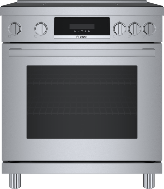 BOSCH HIS8055U 800 Series, Induction freestanding range cooker in Stainless Steel - HIS8055U