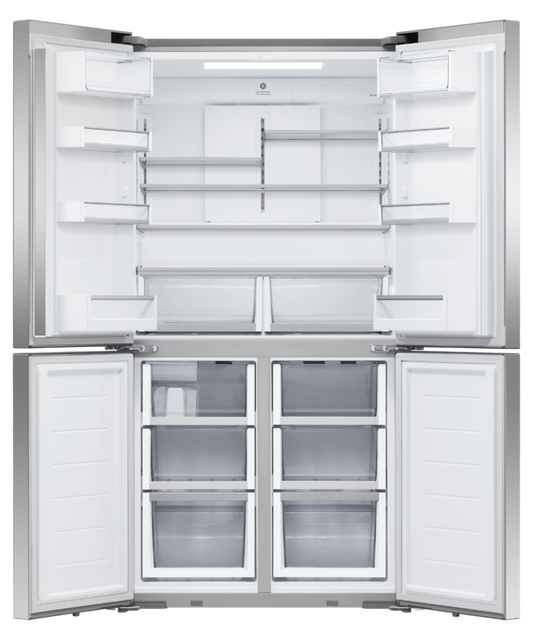 FISHER & PAYKEL RF203QDUVX1 18.9 cu ft Series 7 Quad Door Refrigerator Freezer in Stainless Steel - RF203QDUVX1