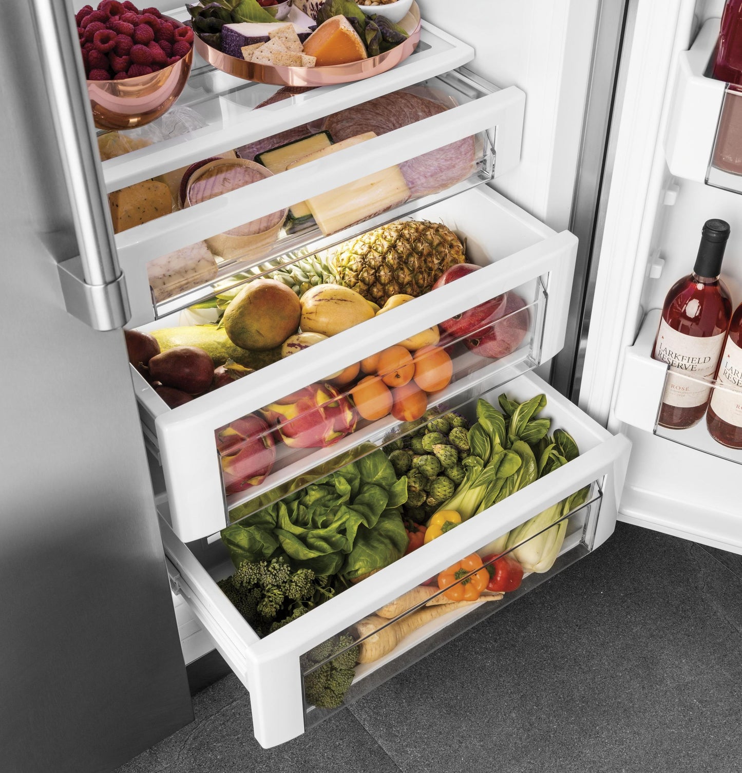 CAFE  48" Smart Built-In Side-by-Side Refrigerator with Dispenser in Stainless Steel - CSB48YP2NS1